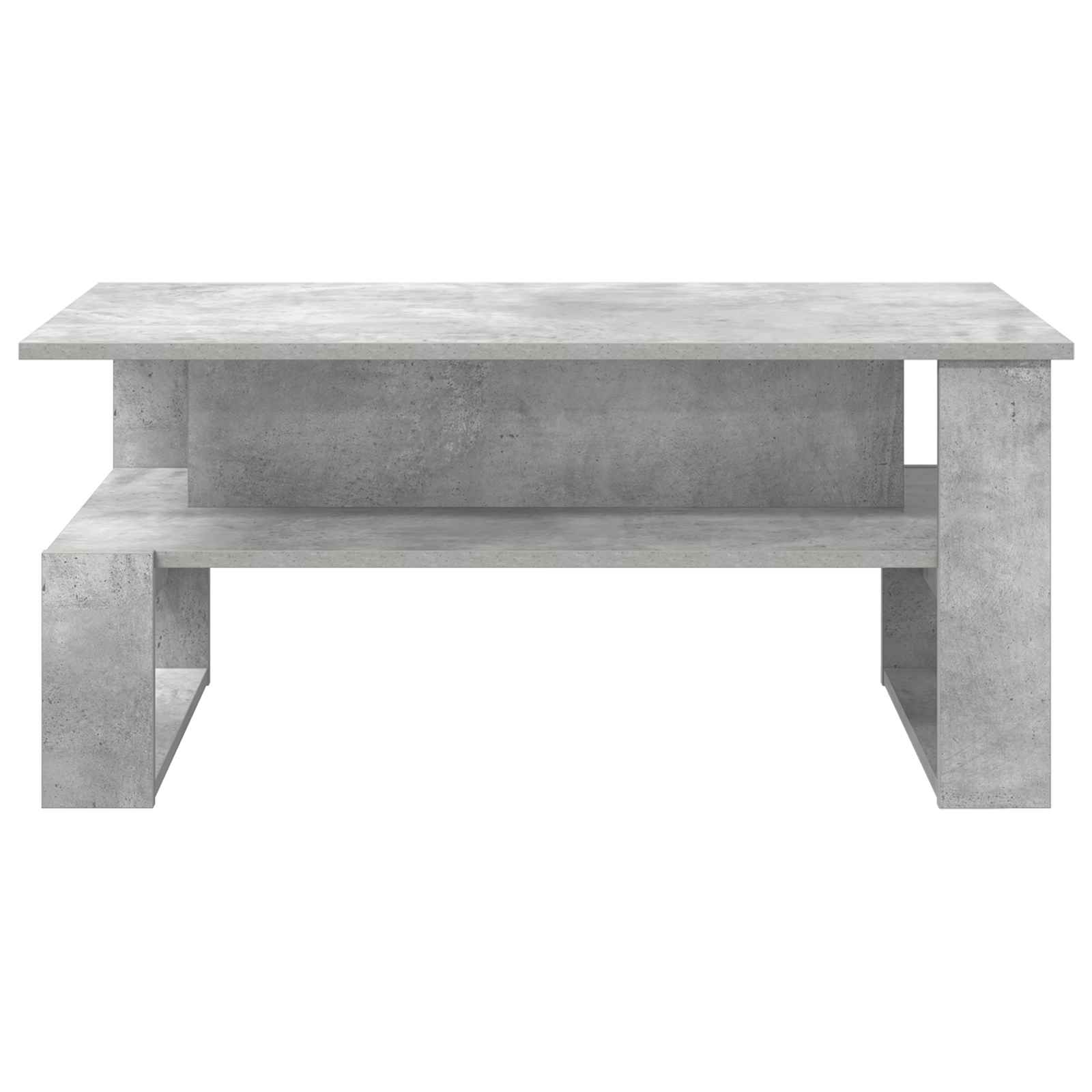 Kava Stol Betonski sivi 90 x 50 x 40 cm Konstruirano drvo