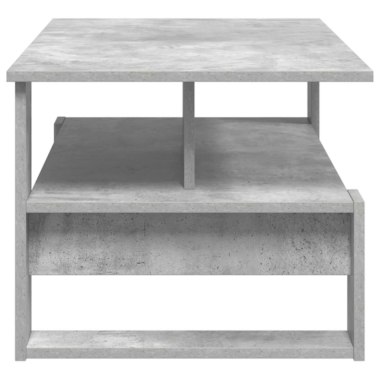 Kava Stol Betonski sivi 90 x 50 x 40 cm Konstruirano drvo