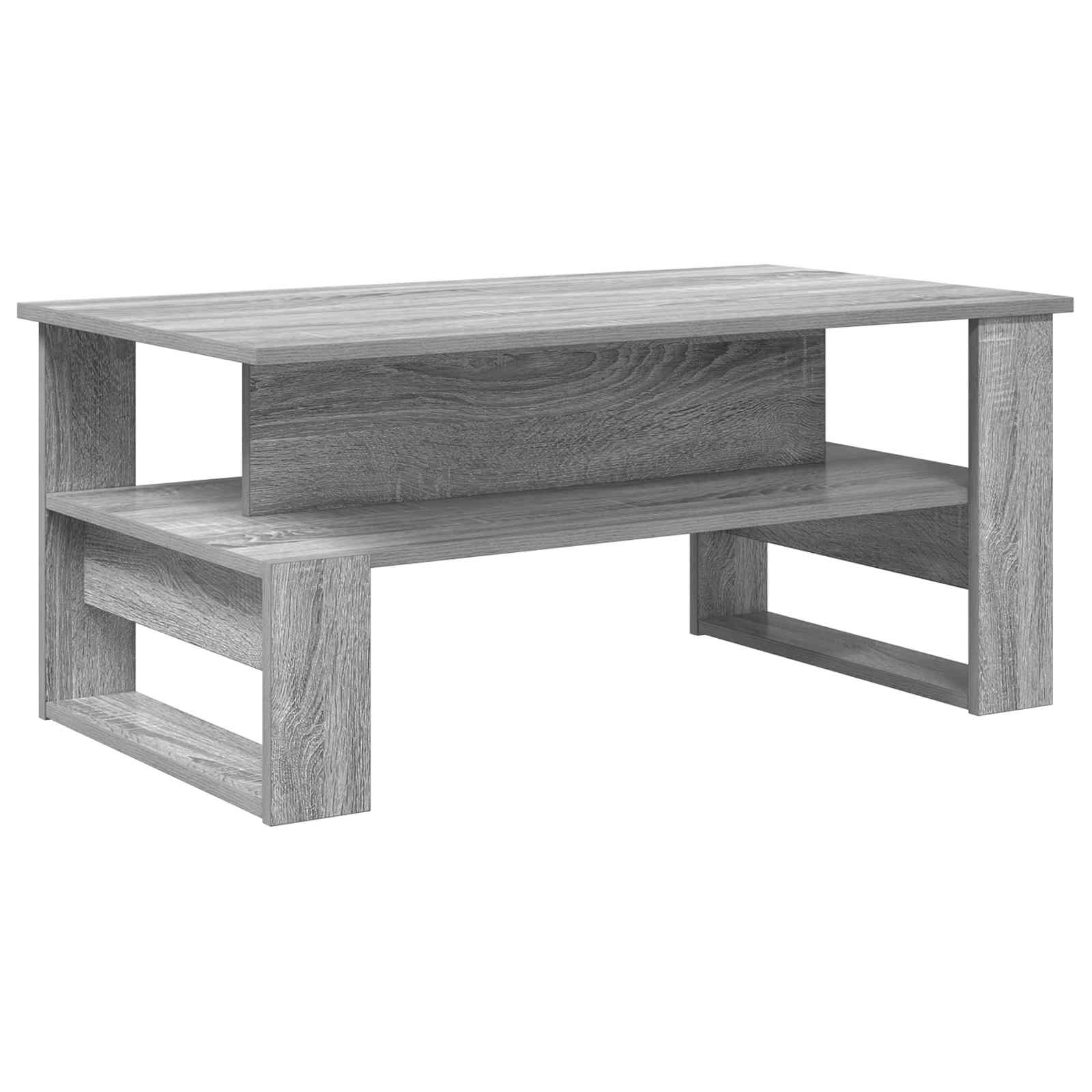 Kava Stol Siva Sonoma 90 x 50 x 40 cm Konstruirano drvo