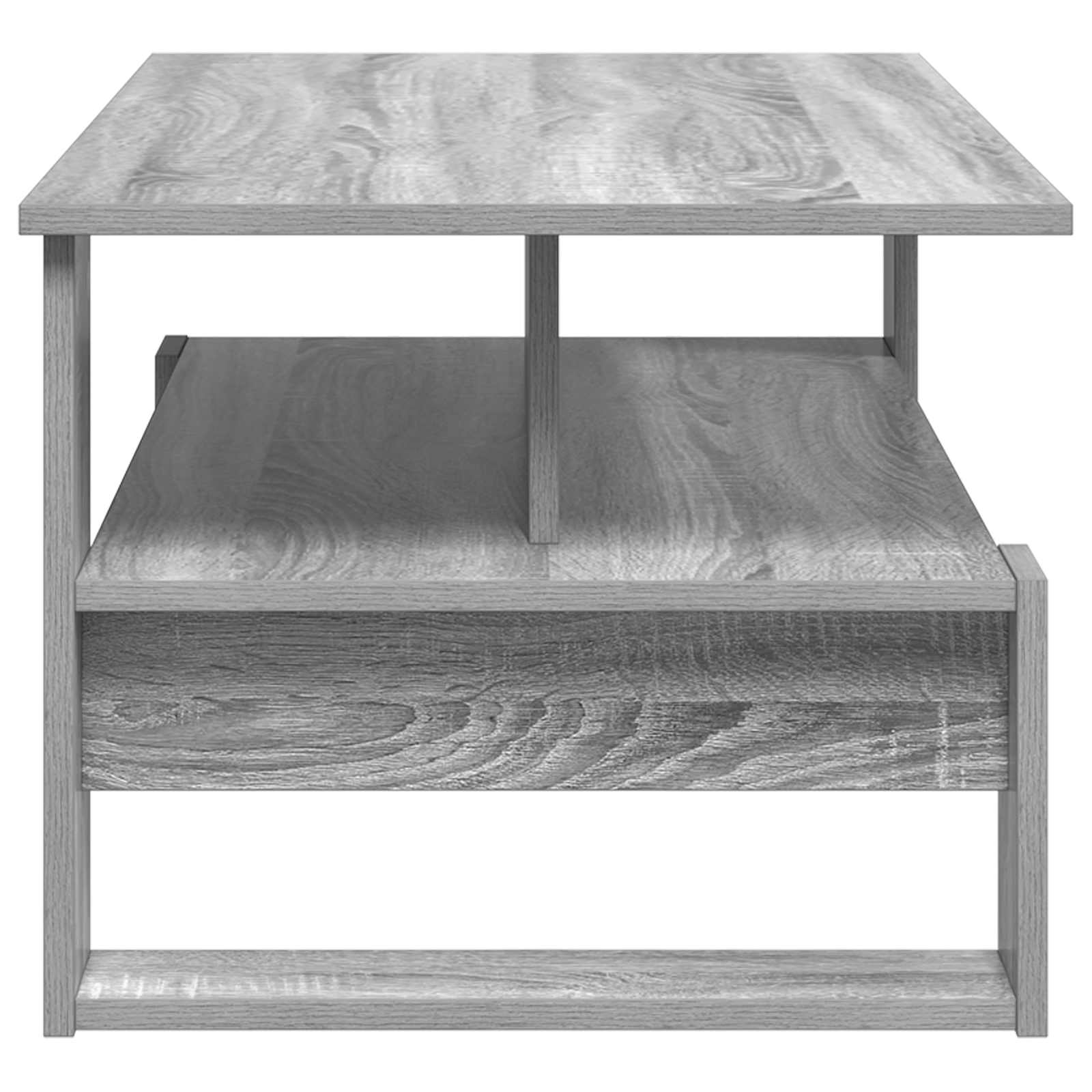 Kava Stol Siva Sonoma 90 x 50 x 40 cm Konstruirano drvo