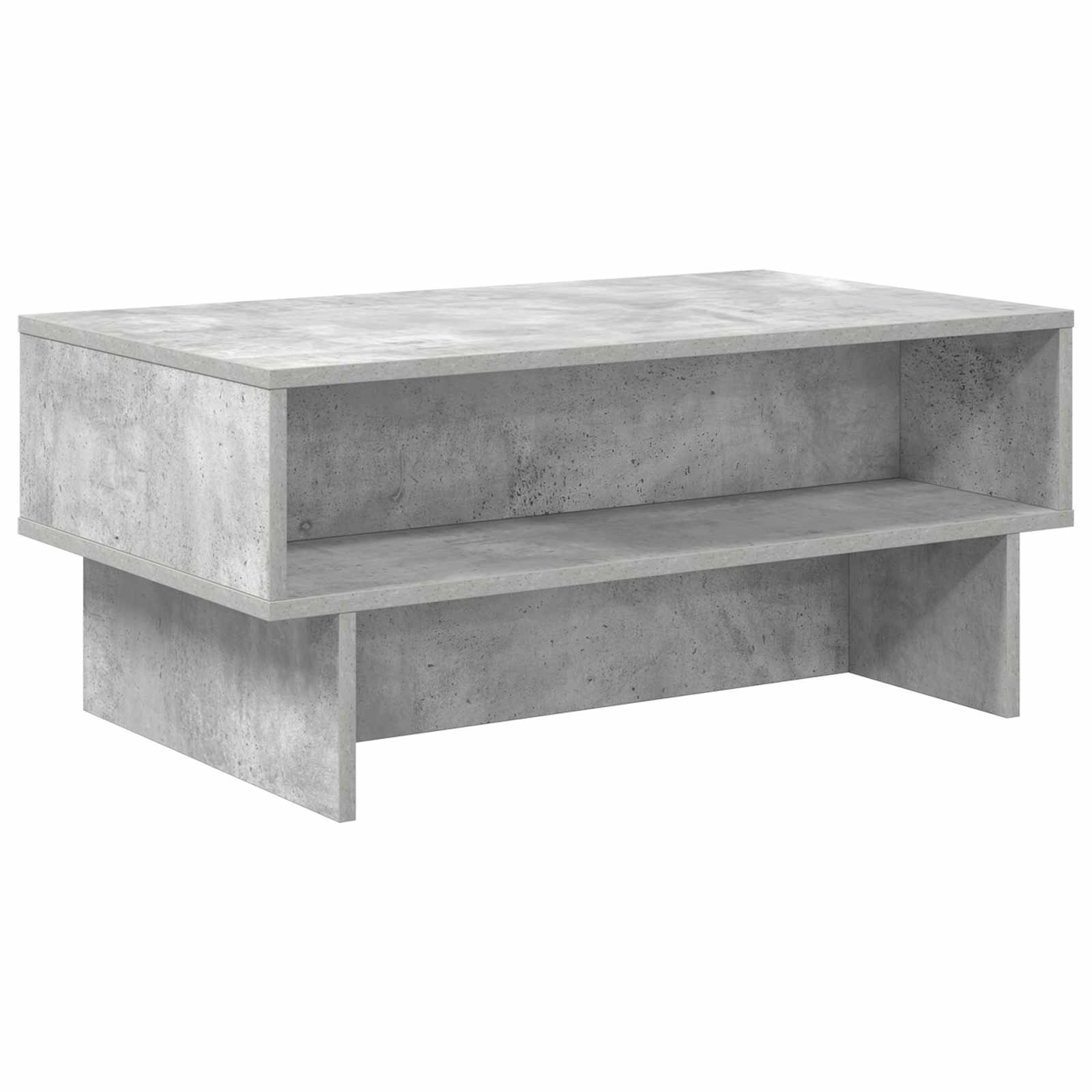 Kava Stol Betonski sivi 80 x 46 x 35 cm Konstruirano drvo