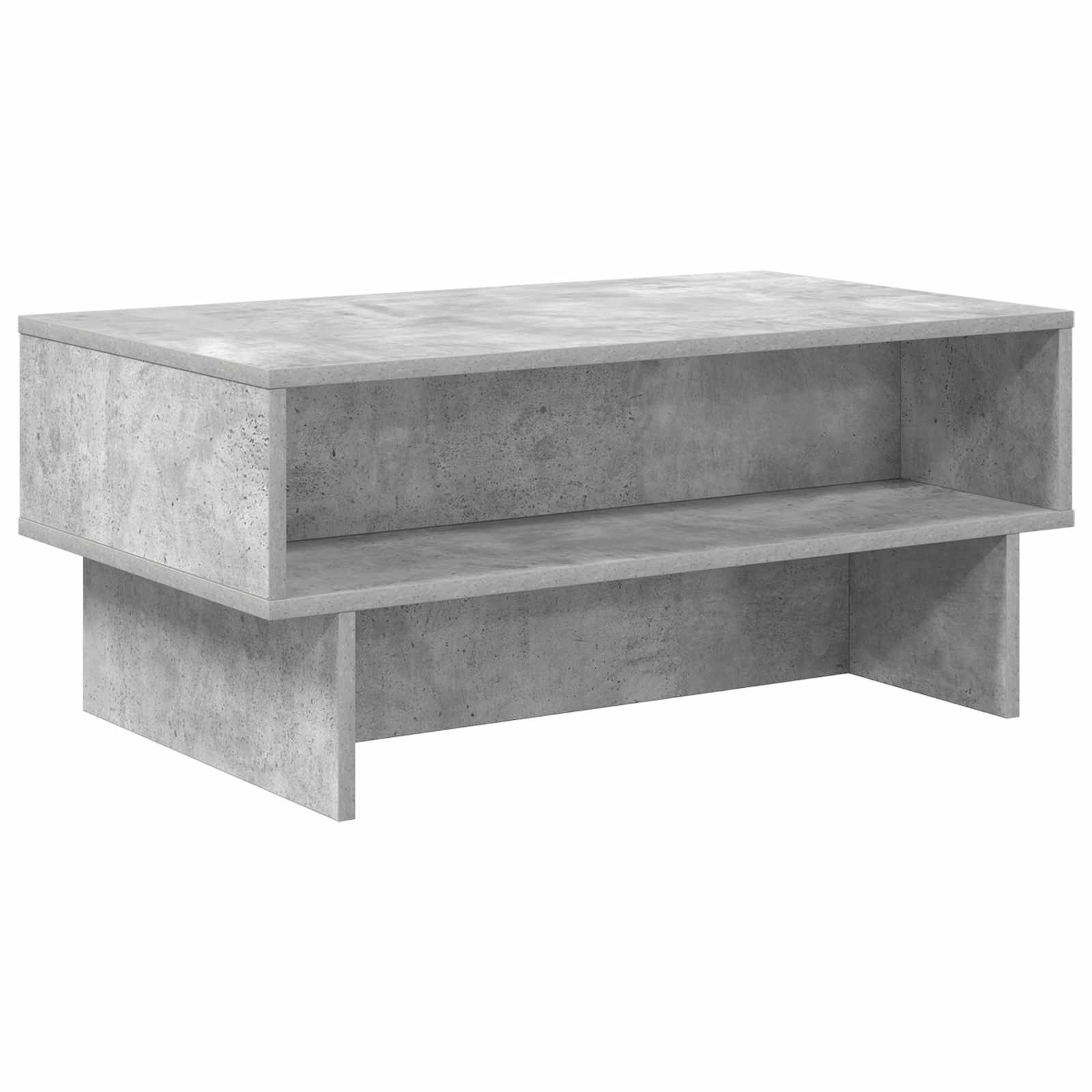 Kava Stol Betonski sivi 80 x 46 x 35 cm Konstruirano drvo