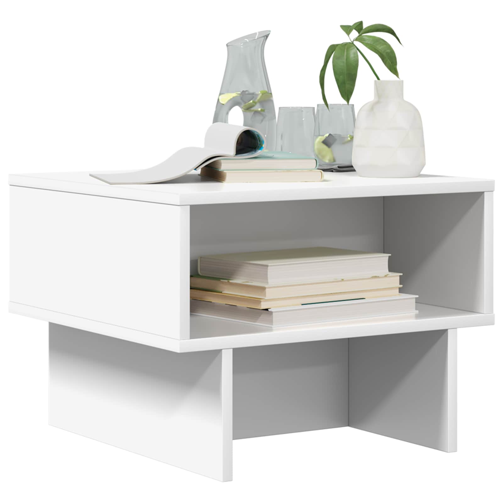 Kava Stol Bijelo 48 x 46 x 35 cm Konstruirano drvo