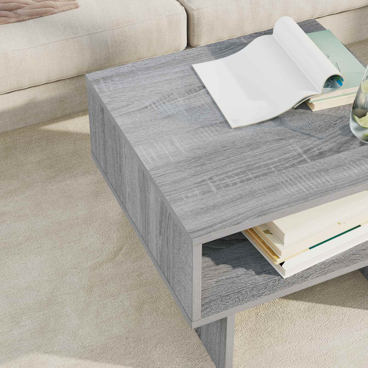 Kava Stol Siva Sonoma 48 x 46 x 35 cm Konstruirano drvo