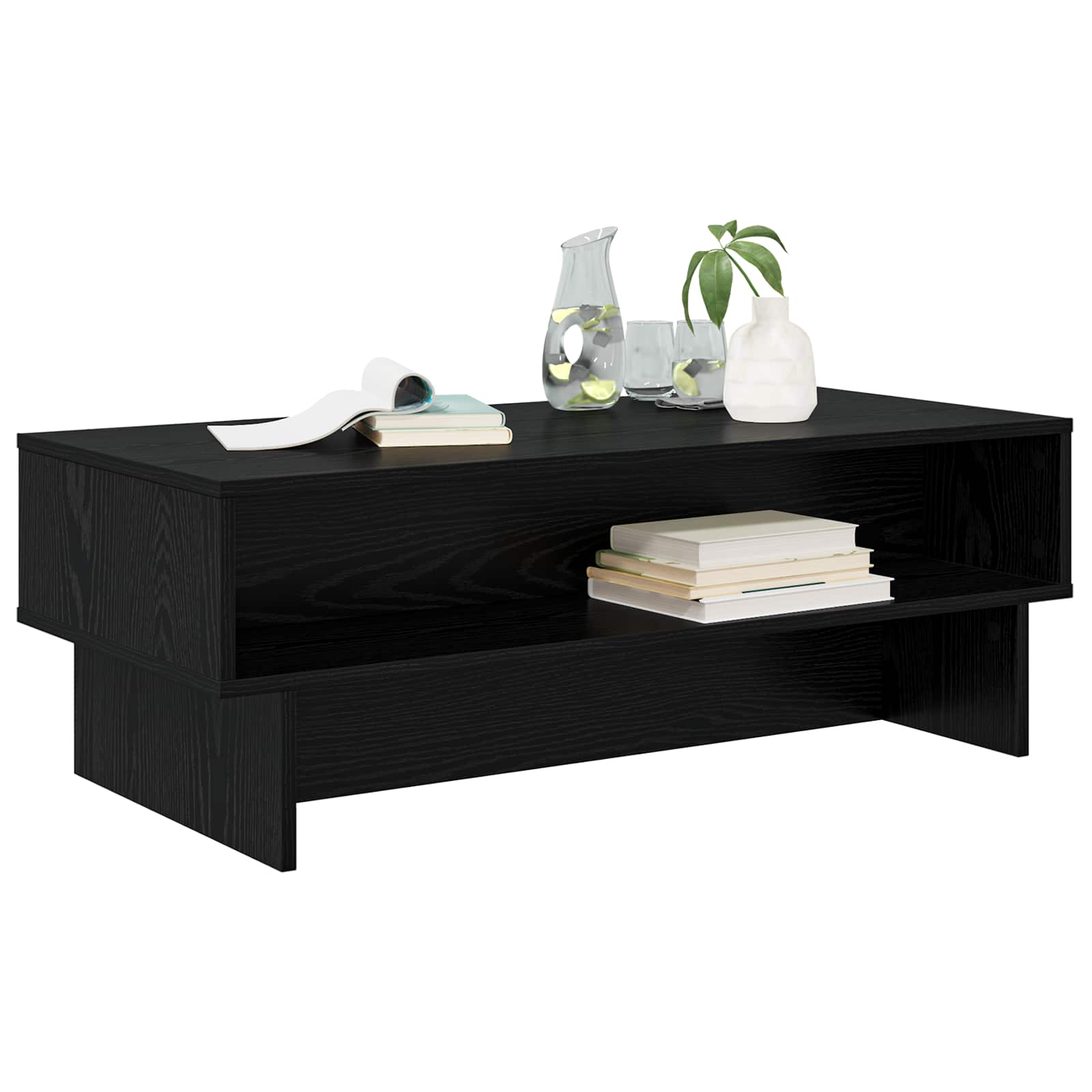 Kava Stol Crni hrast 100 x 46 x 35 cm Konstruirano drvo