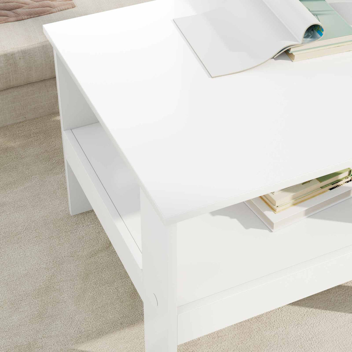 Kava Stol Bijelo 57 x 55 x 45 cm Konstruirano drvo