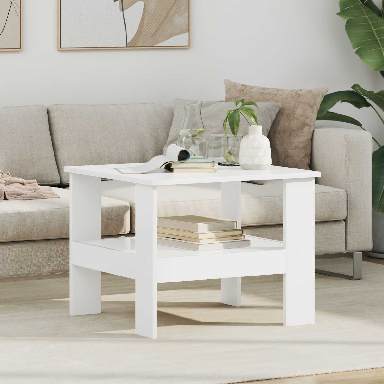 Kava Stol Bijelo 57 x 55 x 45 cm Konstruirano drvo