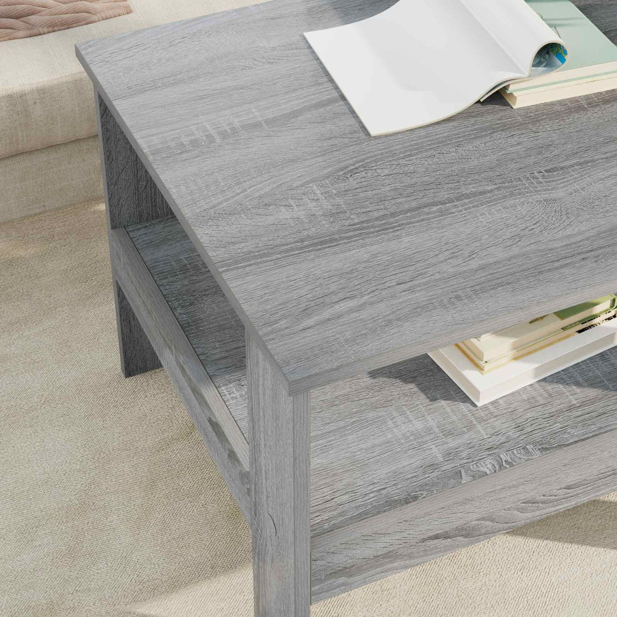Kava Stol Siva Sonoma 57 x 55 x 45 cm Konstruirano drvo