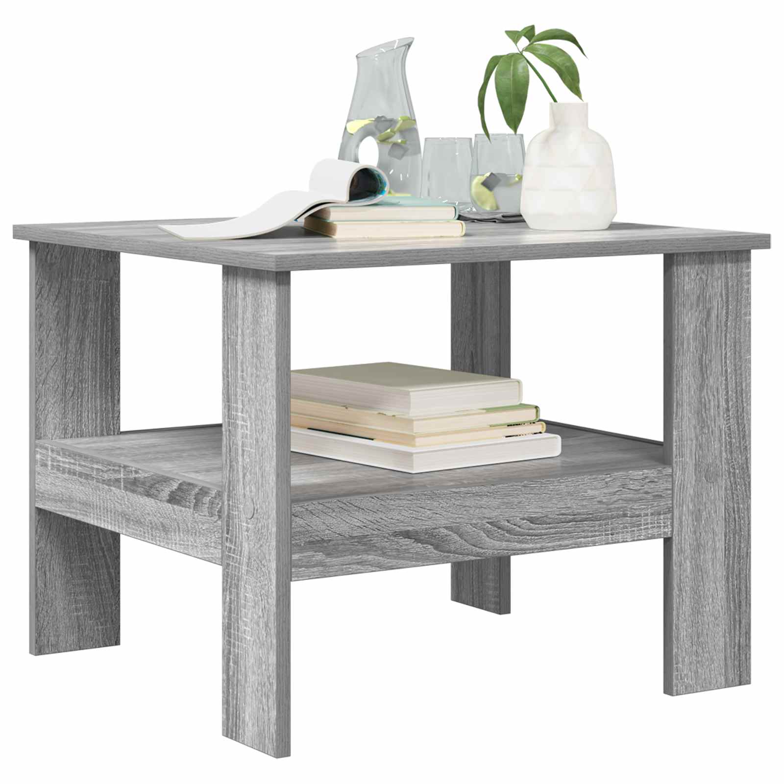 Kava Stol Siva Sonoma 57 x 55 x 45 cm Konstruirano drvo