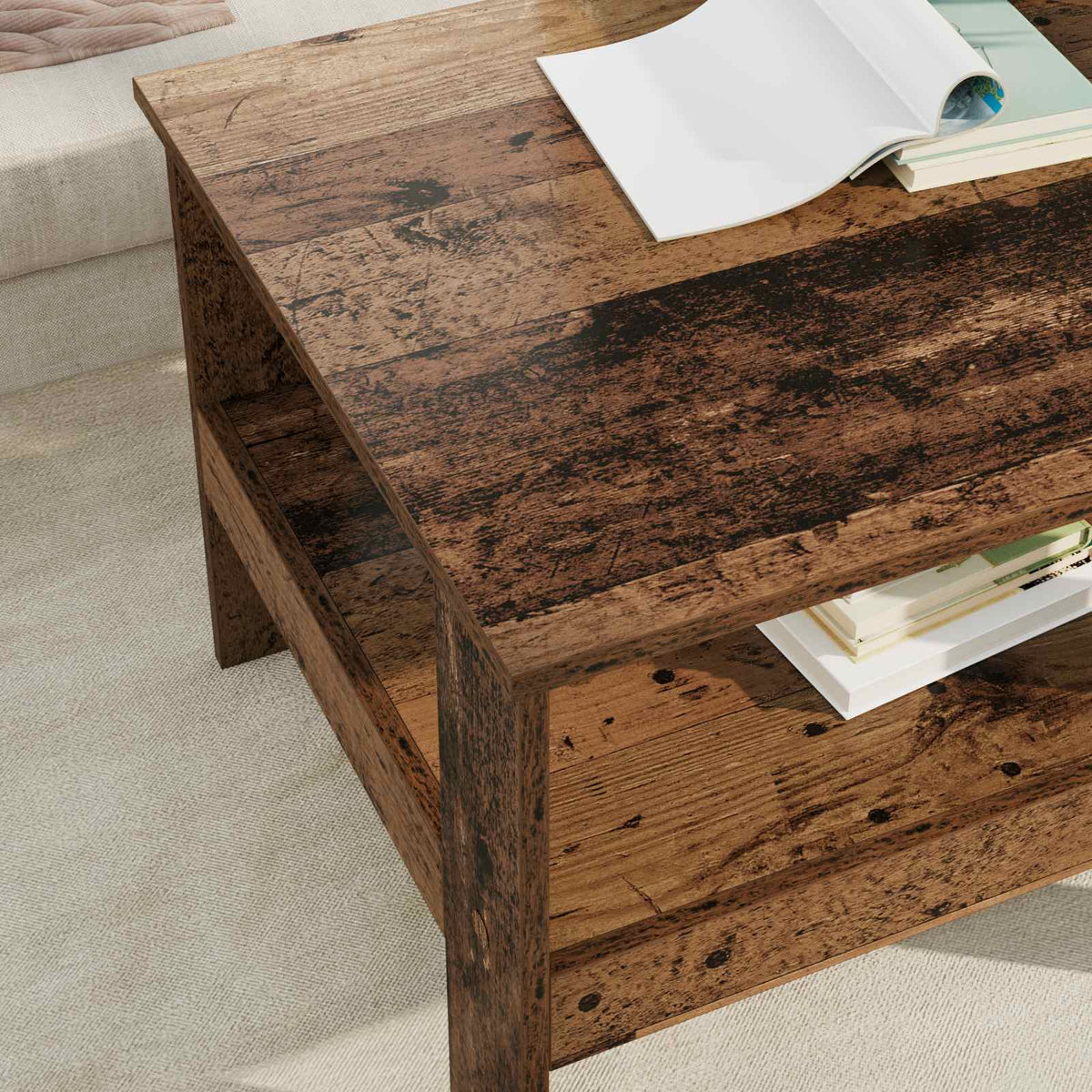 Kava Stol Staro drvo 57 x 55 x 45 cm Konstruirano drvo