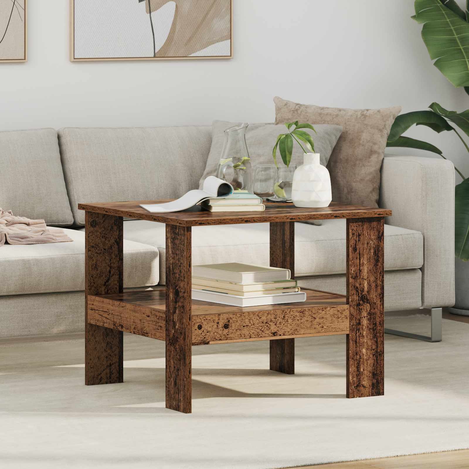 Kava Stol Staro drvo 57 x 55 x 45 cm Konstruirano drvo
