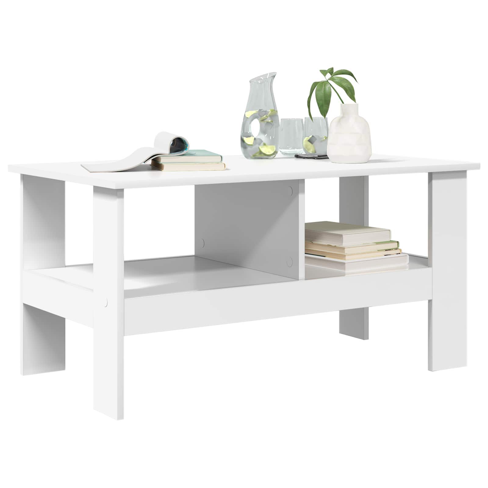 Kava Stol Bijelo 90 x 50 x 45 cm Konstruirano drvo