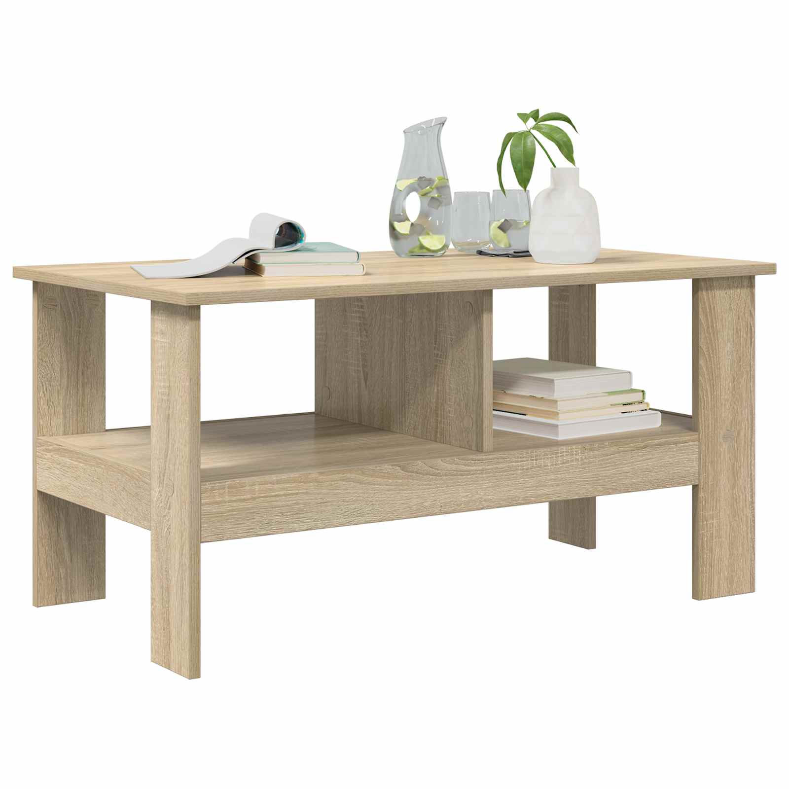 Kava Stol Sonoma hrast 90 x 50 x 45 cm Konstruirano drvo