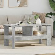 Kava Stol Betonski sivi 90 x 50 x 45 cm Konstruirano drvo