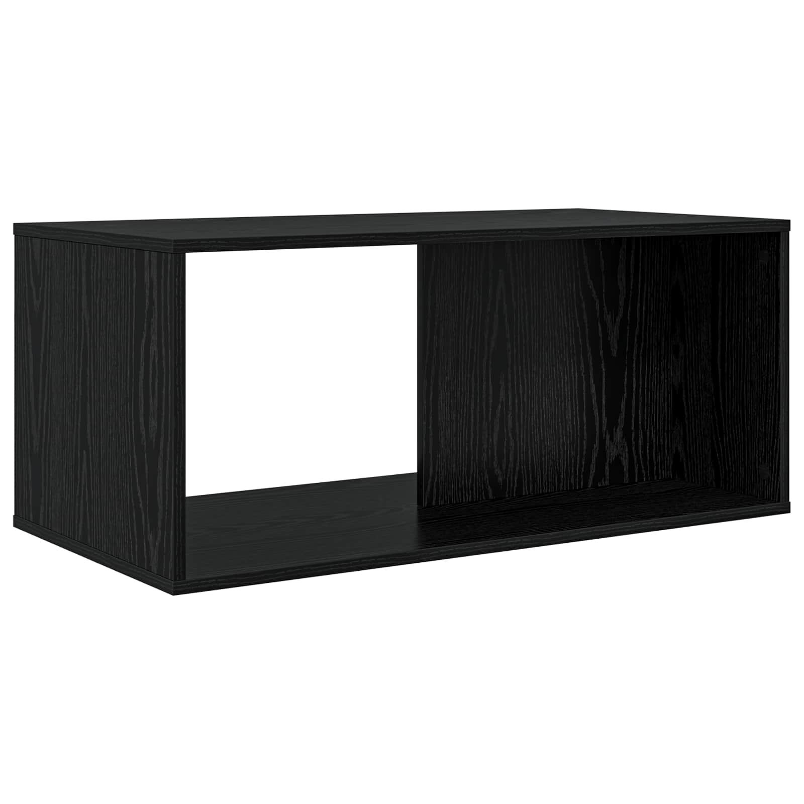 Set stolića za kavu 2 pcs Crni hrast Konstruirano drvo