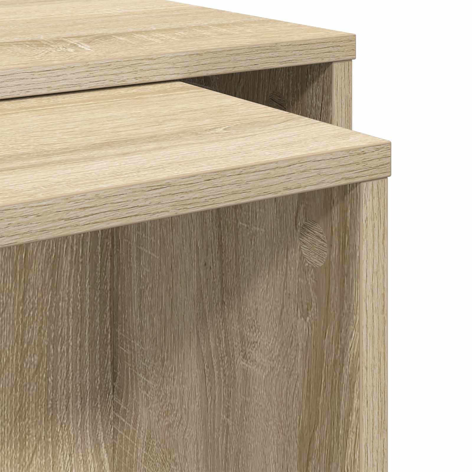 Set stolića za kavu 2 pcs Sonoma hrast Konstruirano drvo