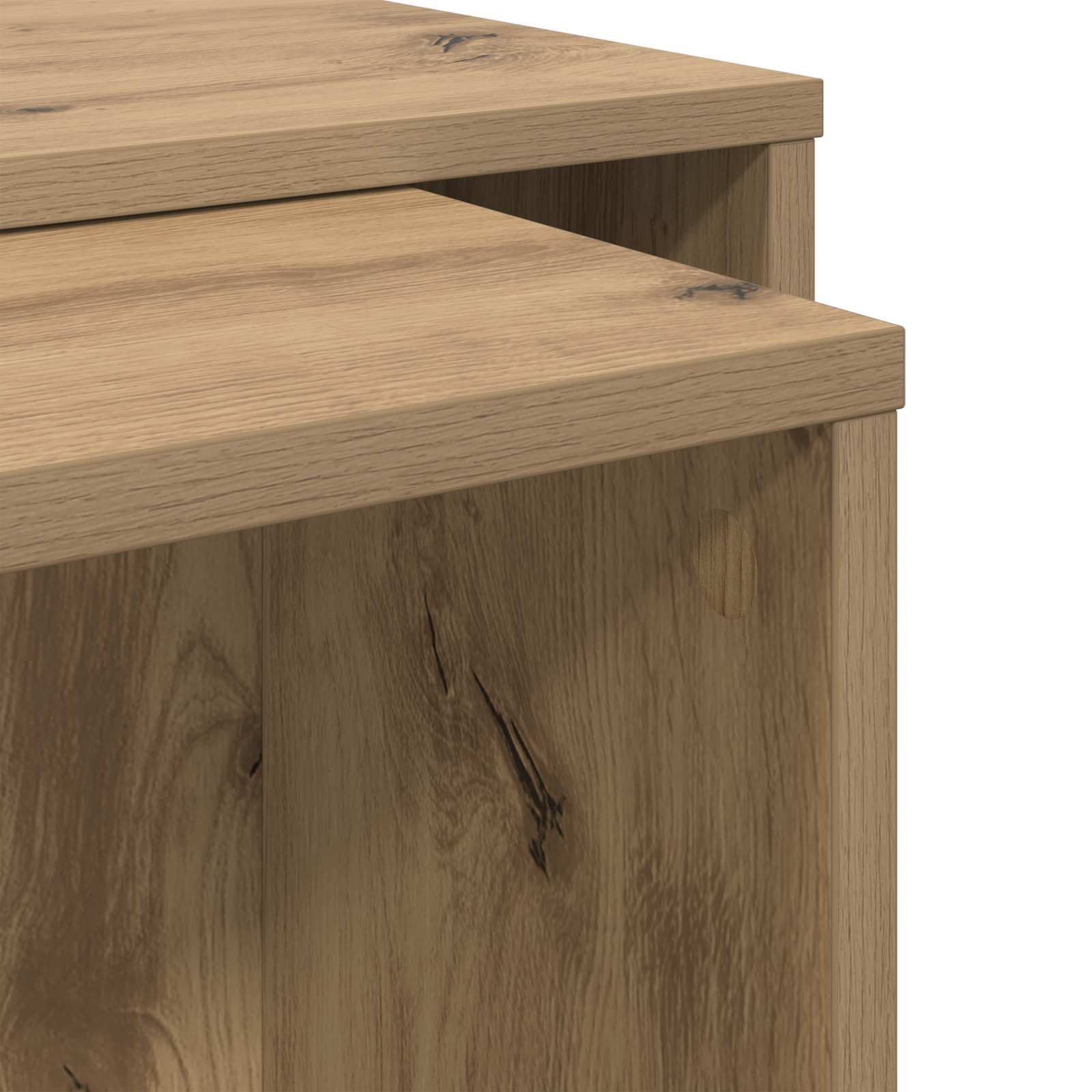 Set stolića za kavu 2 pcs Umjetnički hrast Konstruirano drvo
