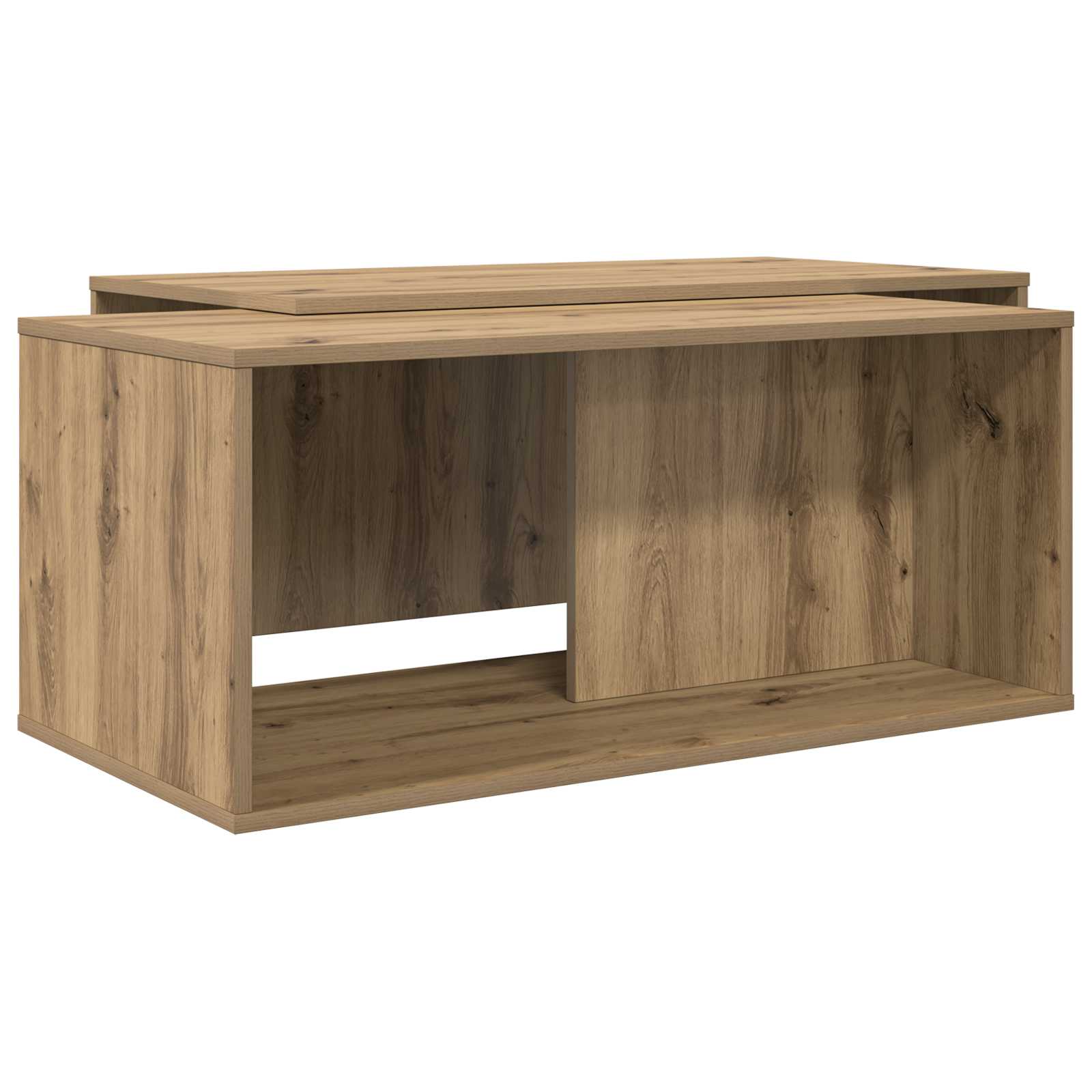 Set stolića za kavu 2 pcs Umjetnički hrast Konstruirano drvo