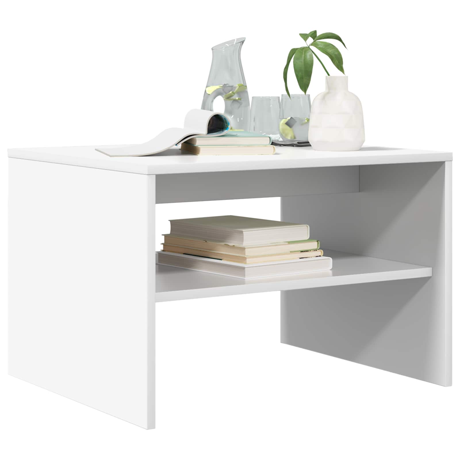 Kava Stol Bijelo 60 x 50 x 40 cm Konstruirano drvo