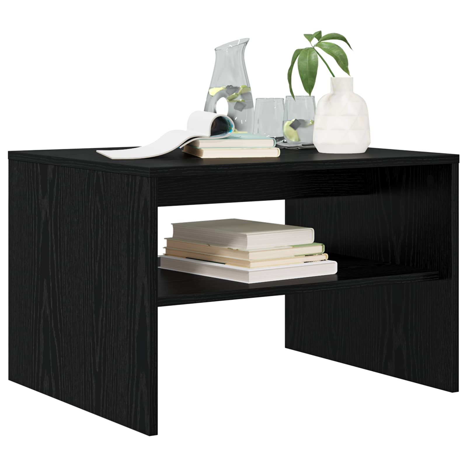 Kava Stol Crni hrast 60 x 50 x 40 cm Konstruirano drvo