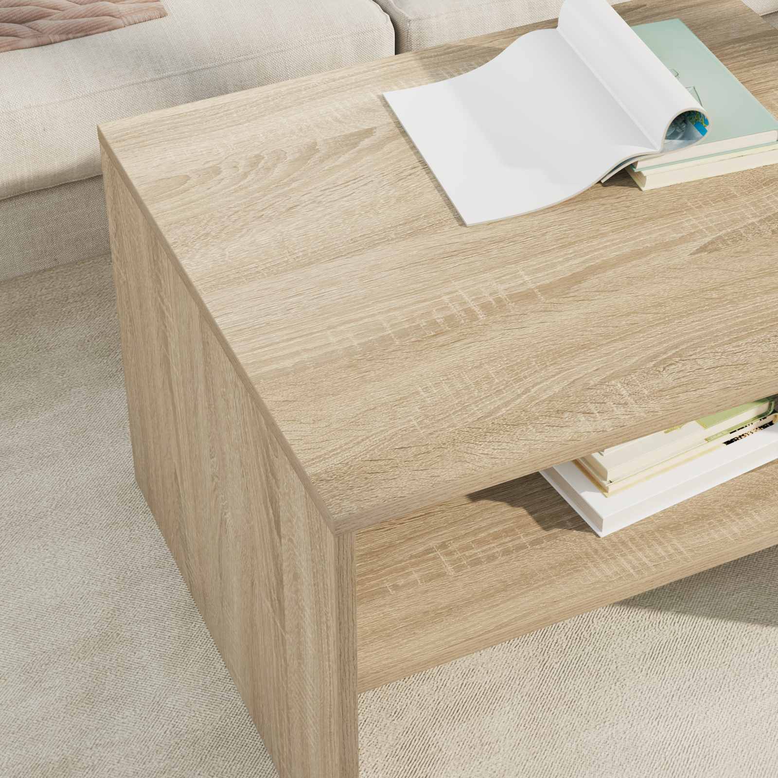Kava Stol Sonoma hrast 60 x 50 x 40 cm Konstruirano drvo