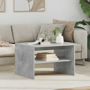 Kava Stol Betonski sivi 60 x 50 x 40 cm Konstruirano drvo