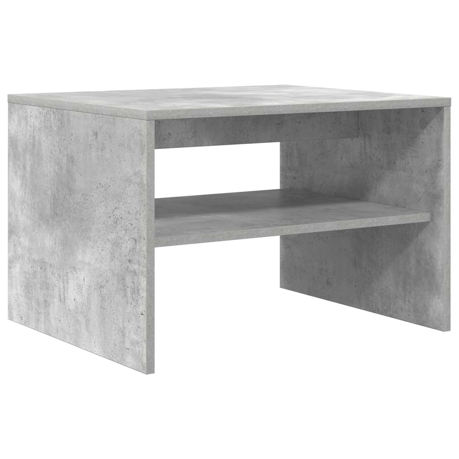 Kava Stol Betonski sivi 60 x 50 x 40 cm Konstruirano drvo