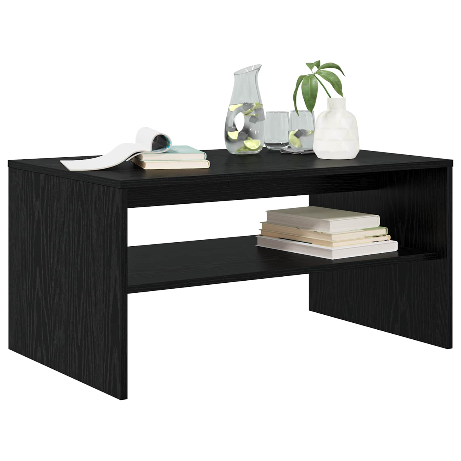 Kava Stol Crni hrast 80 x 50 x 40 cm Konstruirano drvo