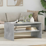Kava Stol Betonski sivi 80 x 50 x 40 cm Konstruirano drvo