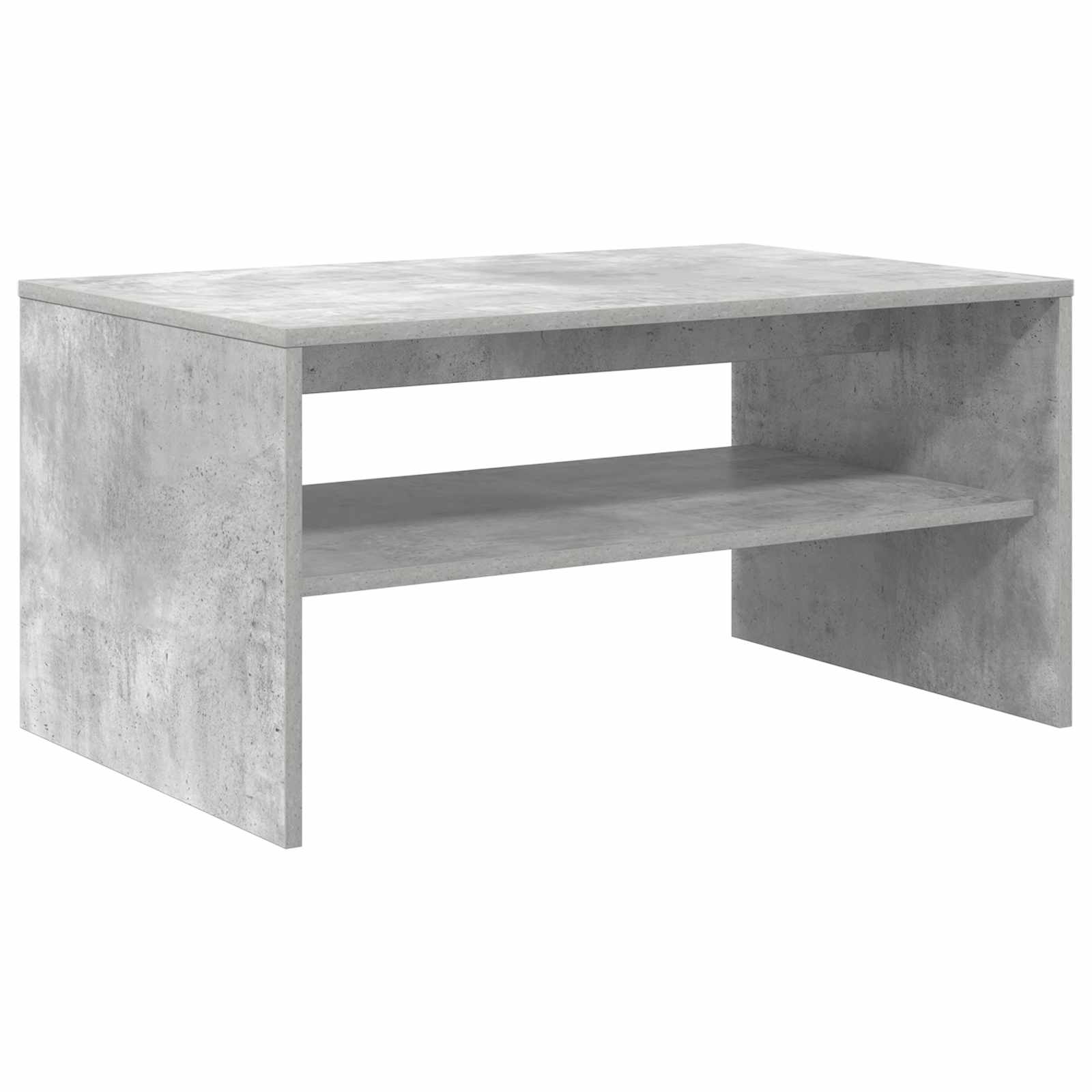 Kava Stol Betonski sivi 80 x 50 x 40 cm Konstruirano drvo