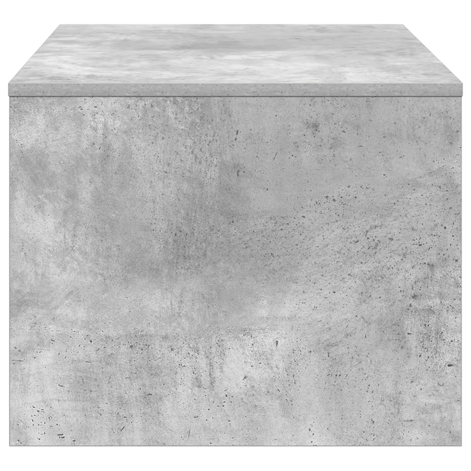 Kava Stol Betonski sivi 80 x 50 x 40 cm Konstruirano drvo
