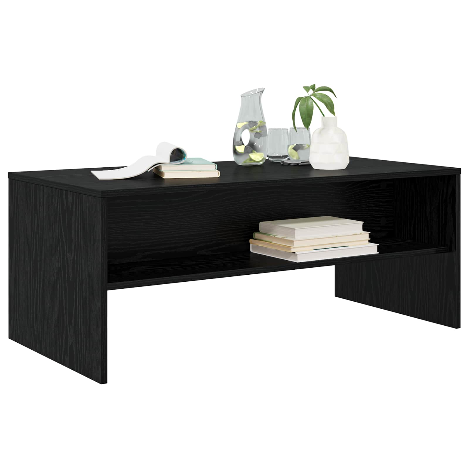Kava Stol Crni hrast 100 x 50 x 40 cm Konstruirano drvo