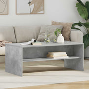 Kava Stol Betonski sivi 100 x 50 x 40 cm Konstruirano drvo