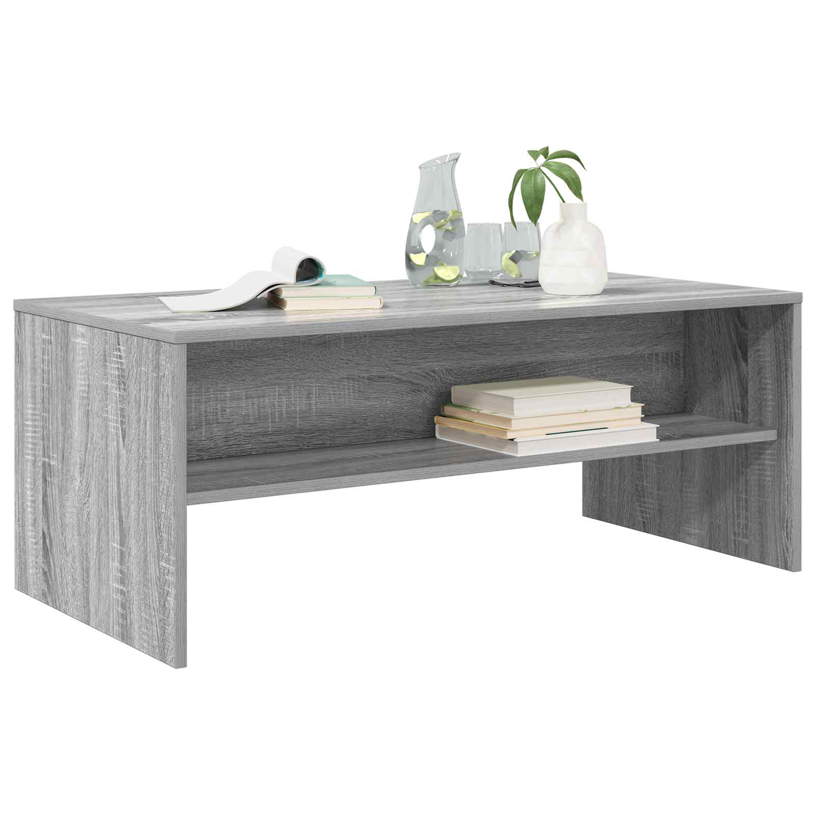 Kava Stol Siva Sonoma 100 x 50 x 40 cm Konstruirano drvo