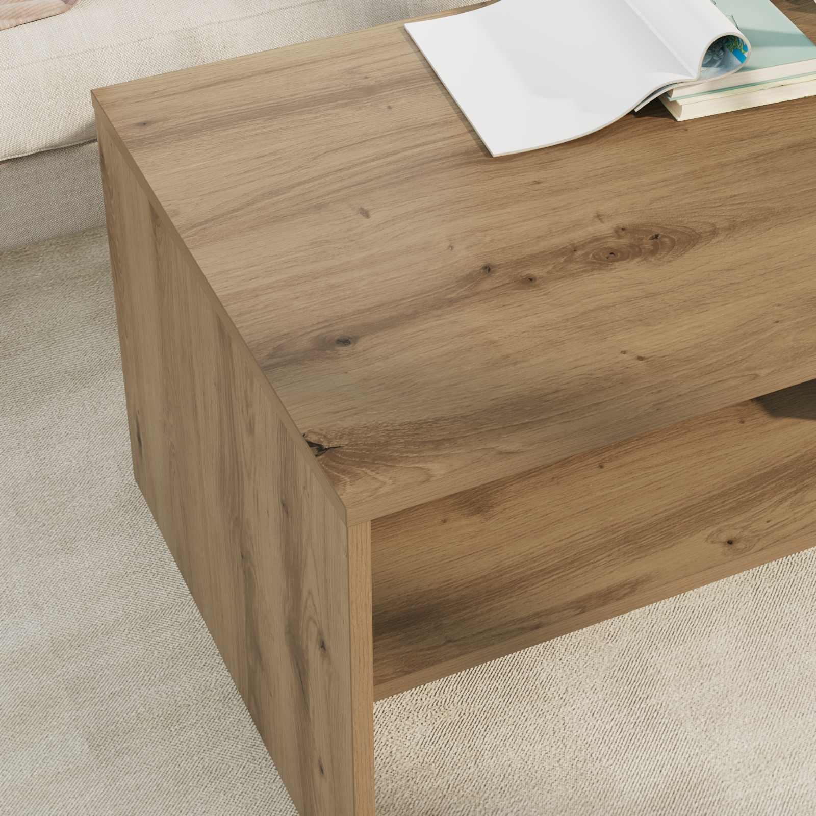 Kava Stol Umjetnički hrast 100 x 50 x 40 cm Konstruirano drvo