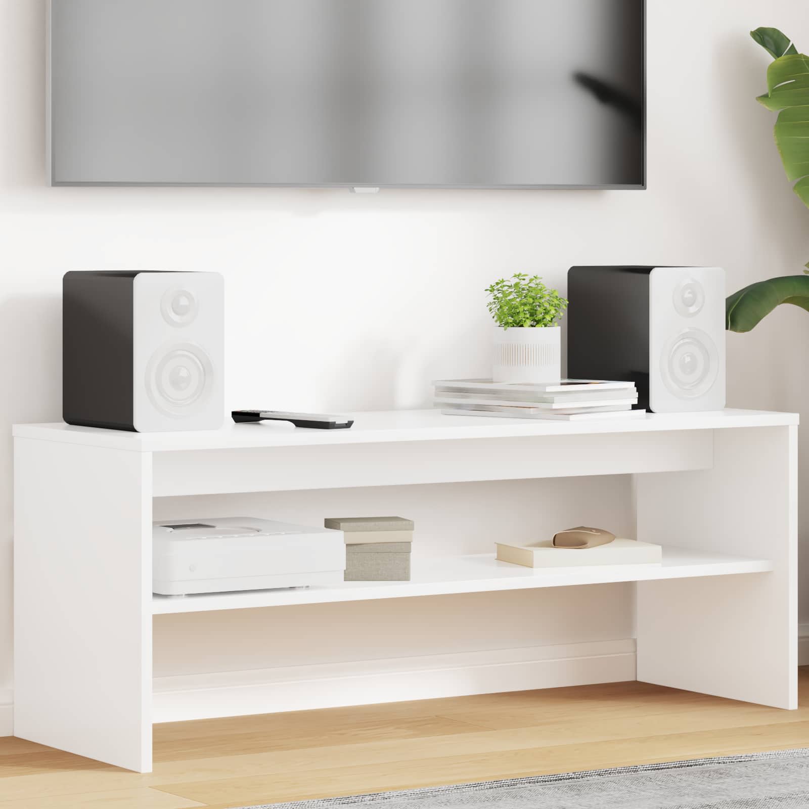 TV ormar Bijelo 100 x 35 x 40 cm Konstruirano drvo