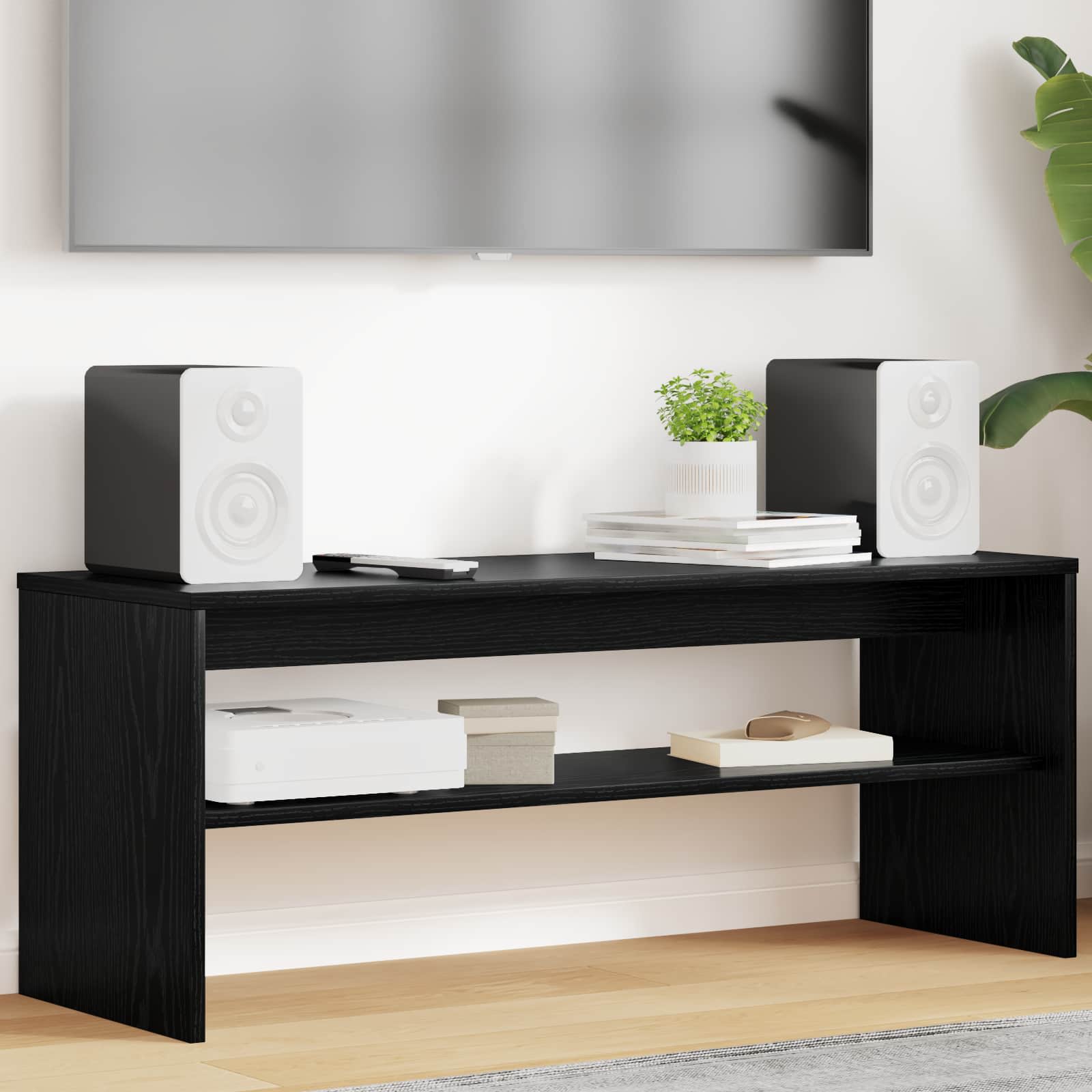 TV ormar Crni hrast 100 x 35 x 40 cm Konstruirano drvo