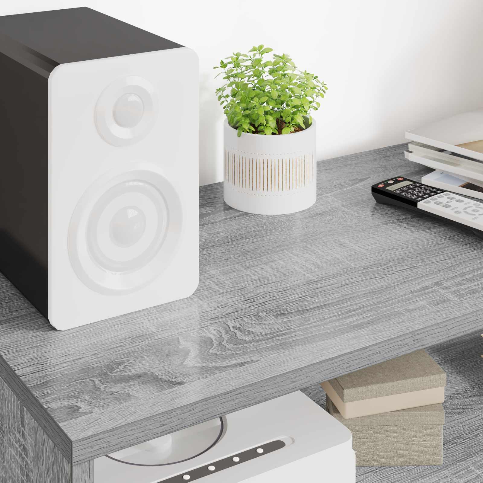 TV ormar Siva Sonoma 100 x 35 x 40 cm Konstruirano drvo