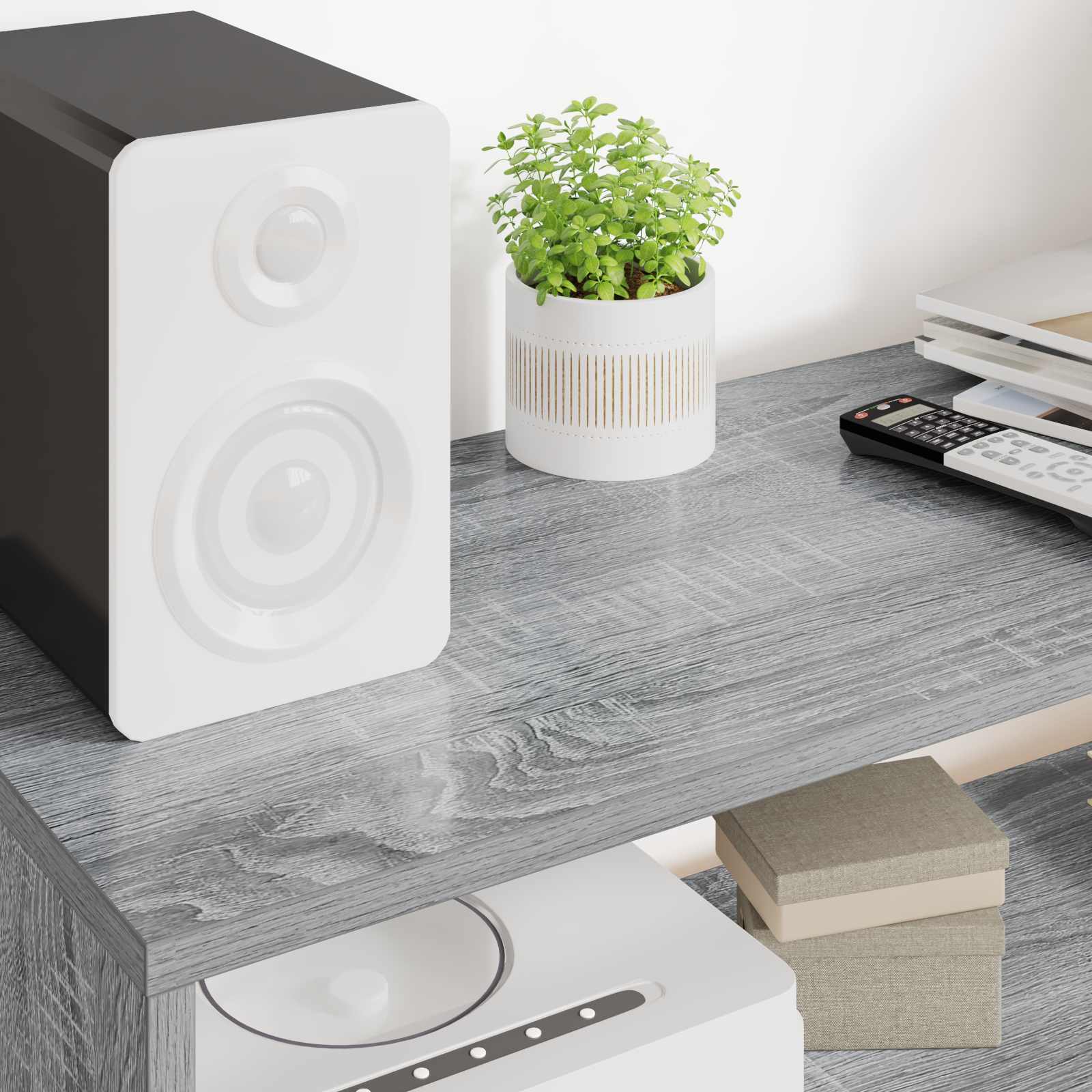 TV ormar Siva Sonoma 100 x 30 x 40 cm Konstruirano drvo
