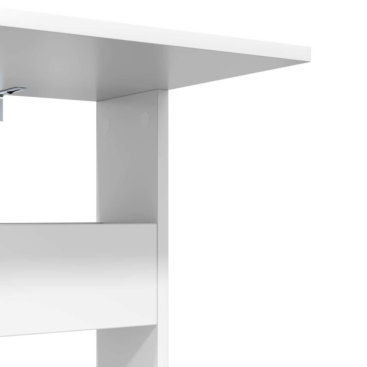 Bocni stol Bijelo 40 x 35 x 60,5 cm Konstruirano drvo