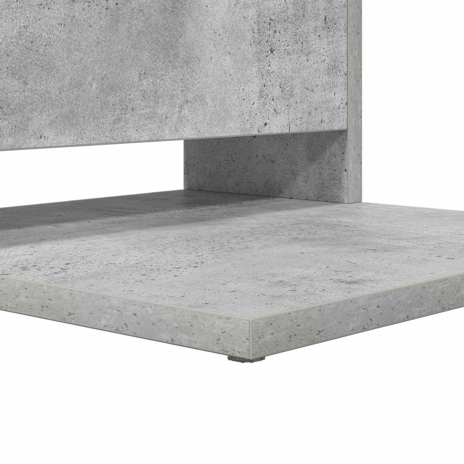 Bocni stol Betonski sivi 40 x 35 x 60,5 cm Konstruirano drvo