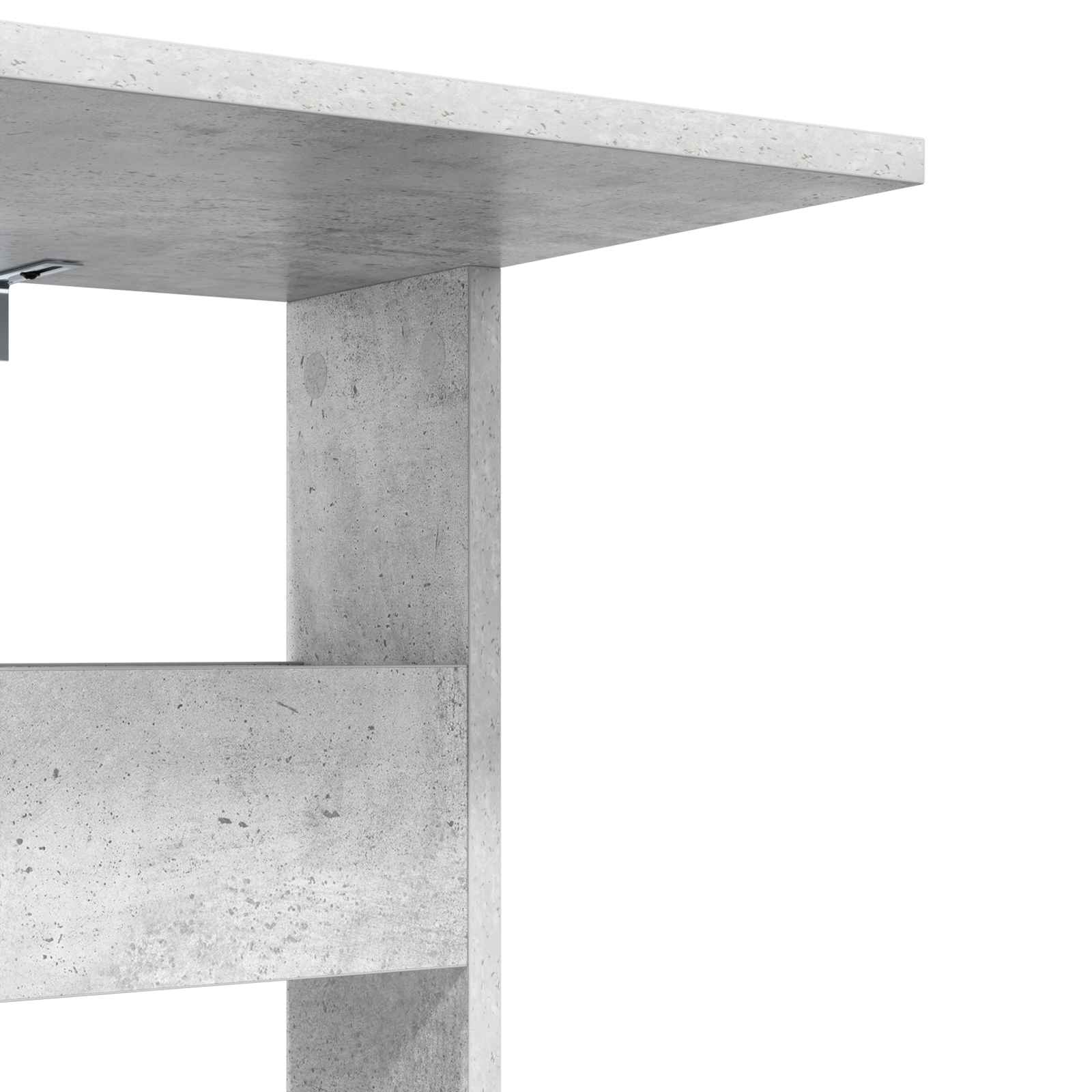 Bocni stol Betonski sivi 40 x 35 x 60,5 cm Konstruirano drvo