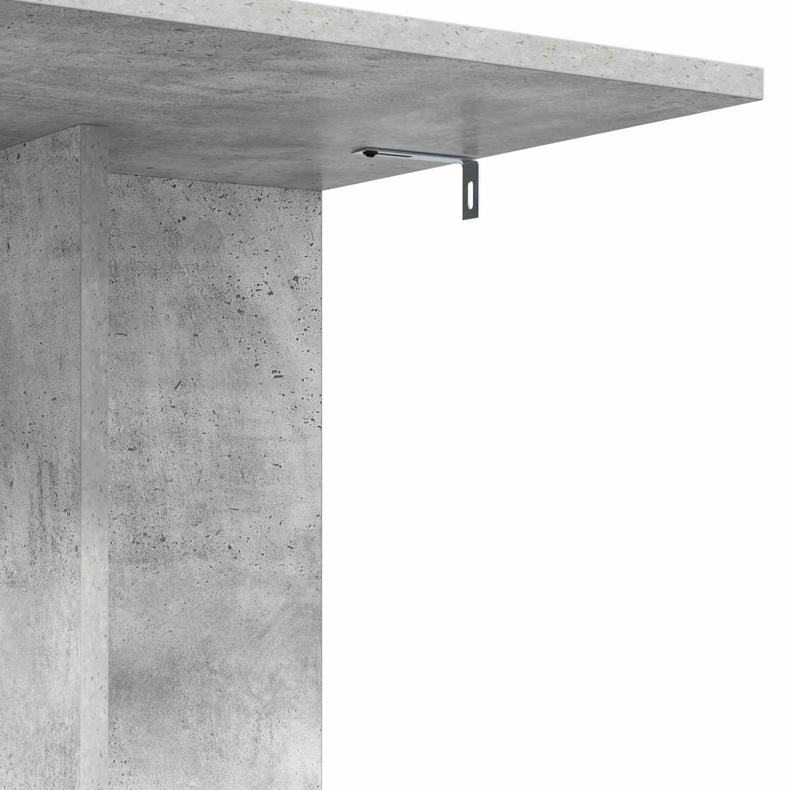 Bocni stol Betonski sivi 45 x 40 x 62,5 cm Konstruirano drvo