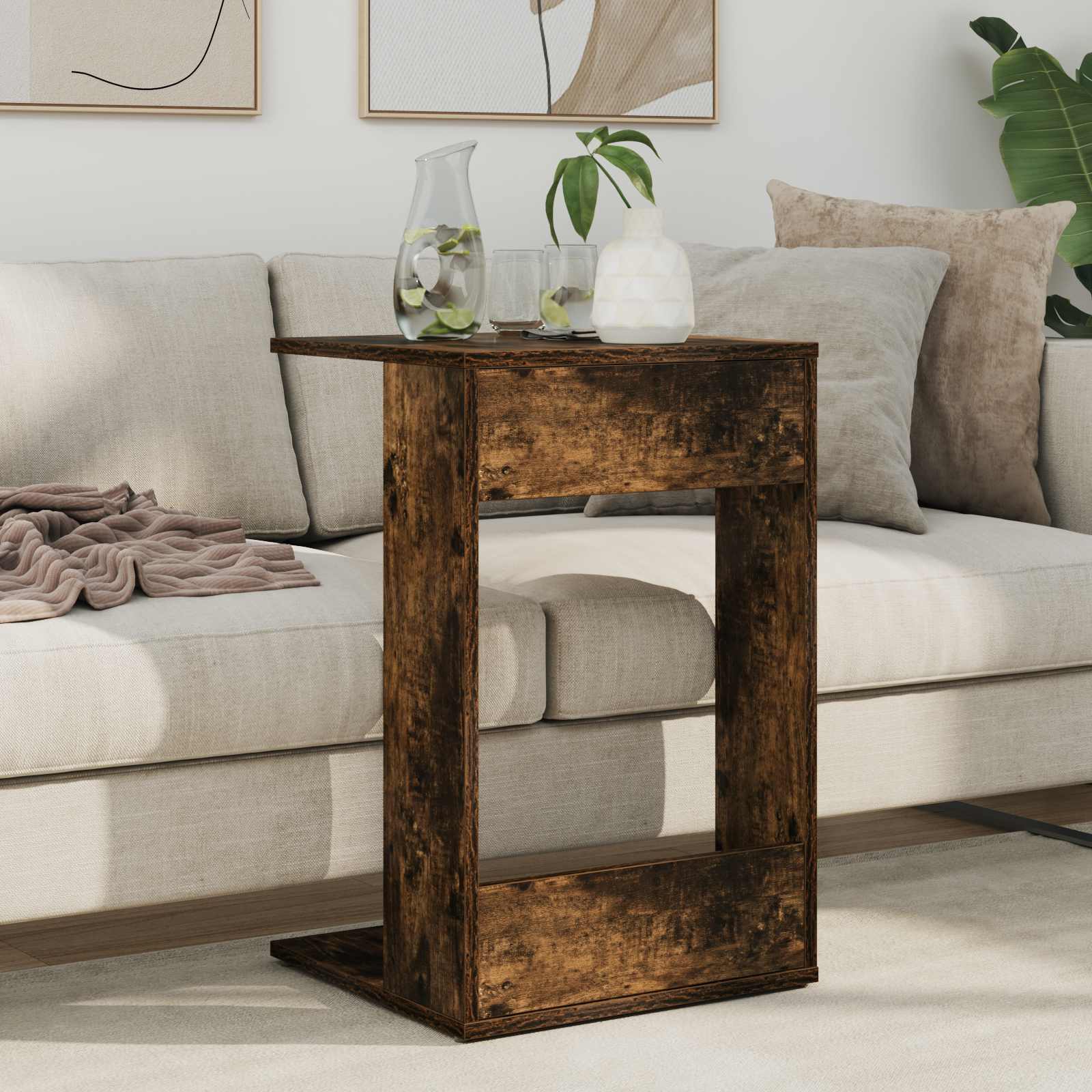 Bocni stol Dimljeni hrast 40 x 38 x 62,5 cm Konstruirano drvo