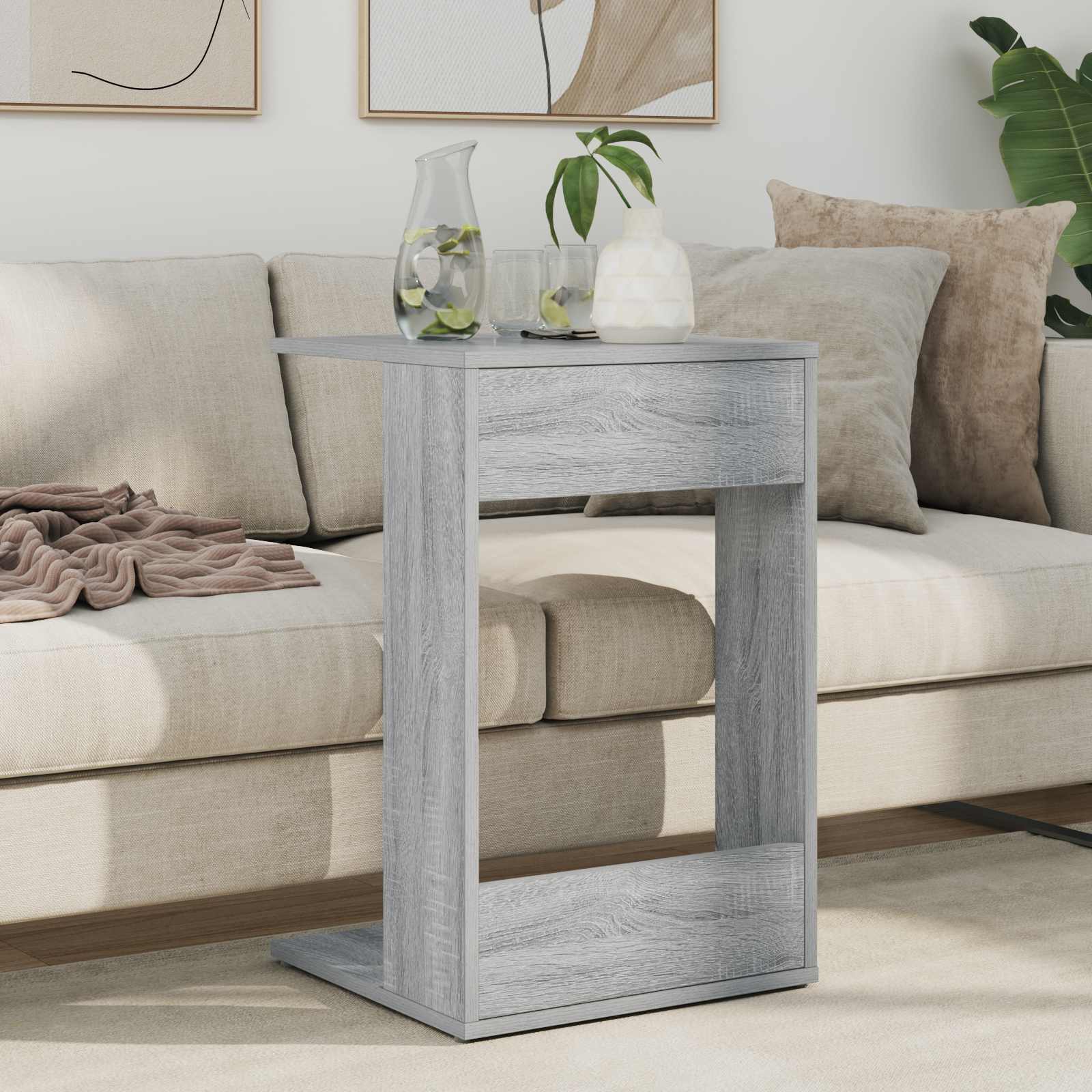 Bocni stol Siva Sonoma 40 x 38 x 62,5 cm Konstruirano drvo