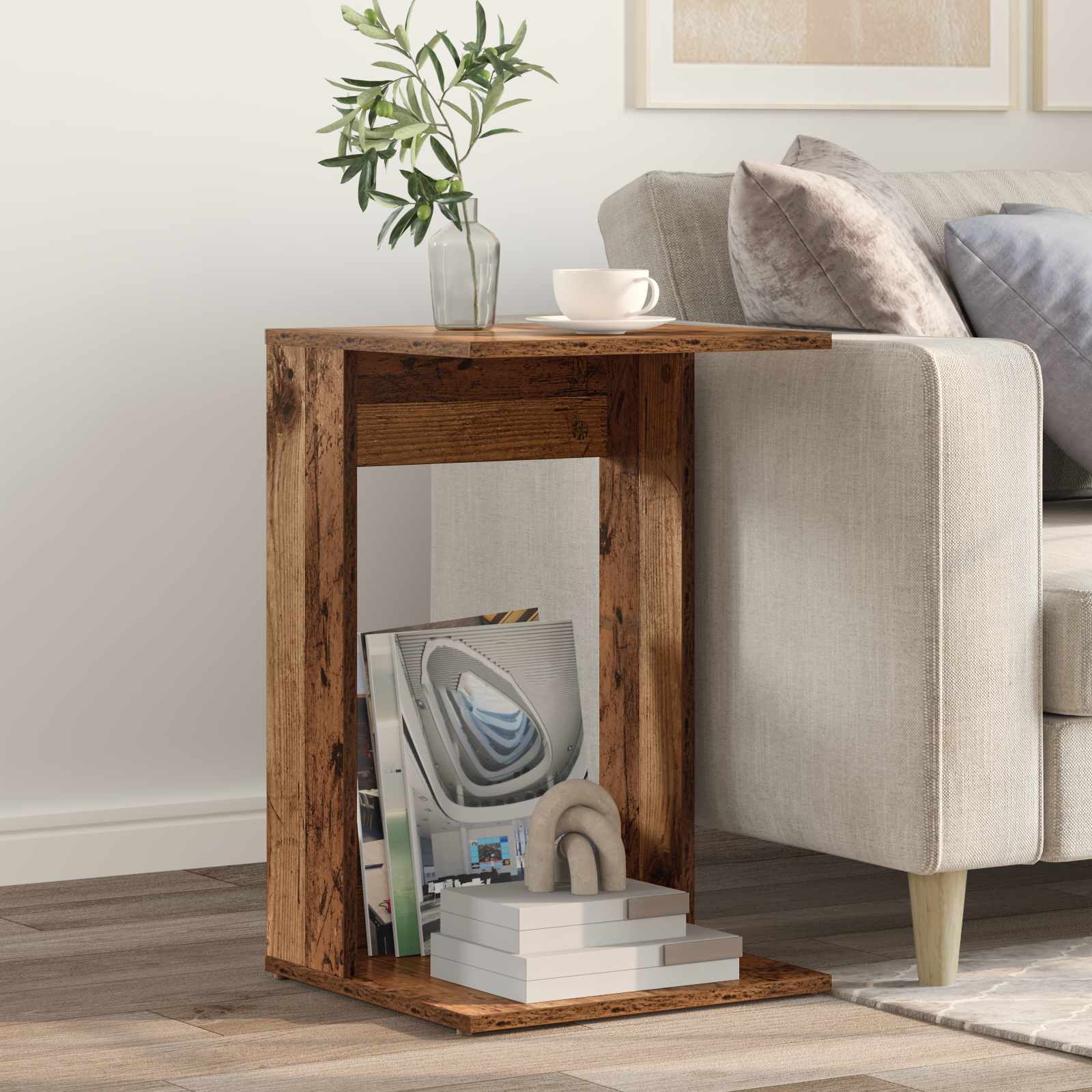 Bocni stol Staro drvo 40 x 38 x 62,5 cm Konstruirano drvo