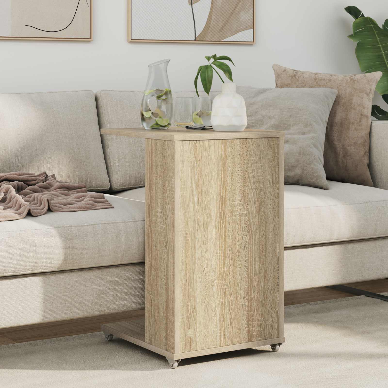 Bocni stol Sonoma hrast 40 x 35 x 60 cm Konstruirano drvo