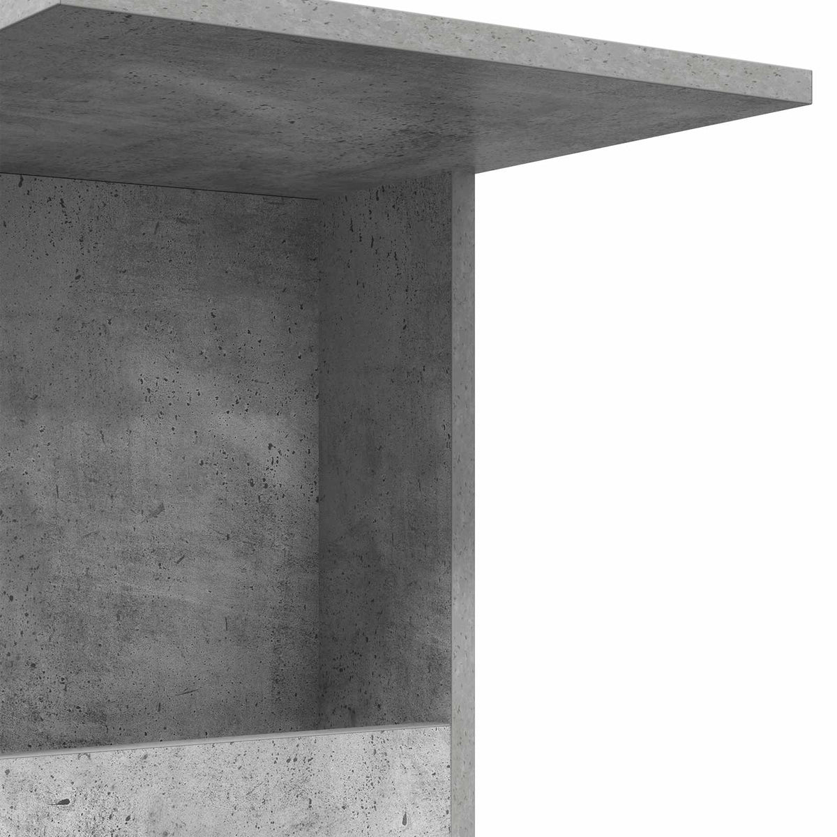 Bocni stol Betonski sivi 40 x 35 x 60 cm Konstruirano drvo