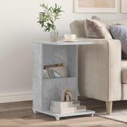 Bocni stol Betonski sivi 40 x 35 x 60 cm Konstruirano drvo