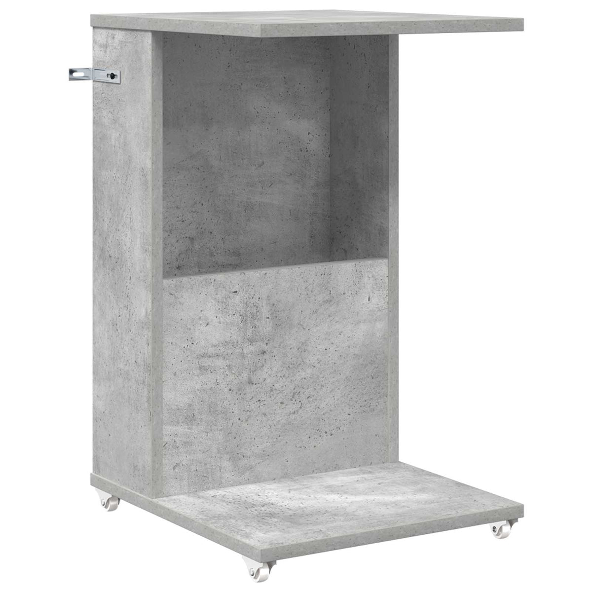 Bocni stol Betonski sivi 40 x 35 x 60 cm Konstruirano drvo